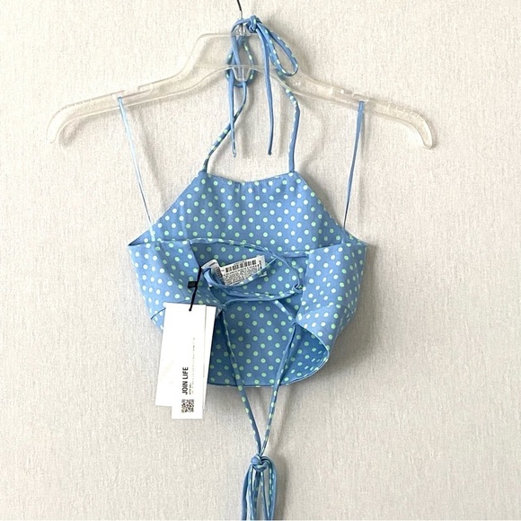 Zara Polka Dot Cropped Top & Mini Skirt 2 Pieces Set - Picture 4 of 12